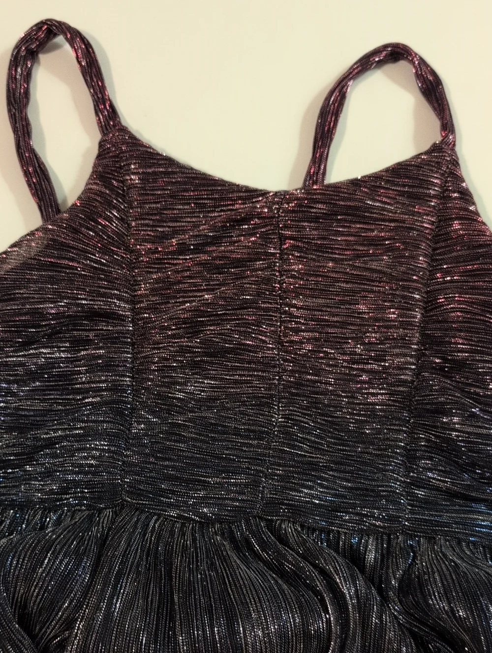 Zenzi Girls Shimmer Pink Black Dress Sz 8